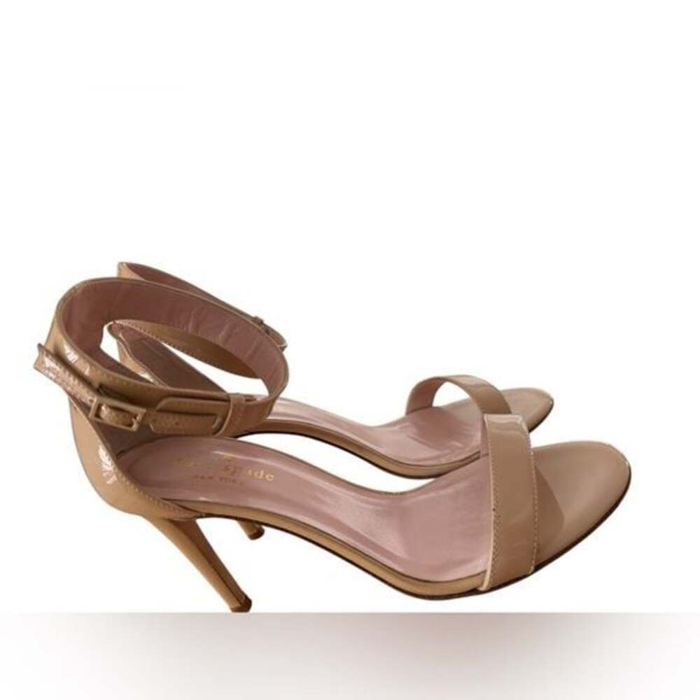 Kate Spade Beige Ankle Strap Heels Made in Italy Womens Size 7.5 - Picture 2 of 7